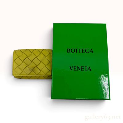 Sale Photo Thumbnail #229: Bottega Veneta Intrecciato Kiwi Leather Trifold Wallet with Presentation Box
