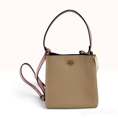 Sale Photo Thumbnail #492: NWT Coach Willow Bucket Bag Colorblock Multi-Color Polished Pebble Leather
