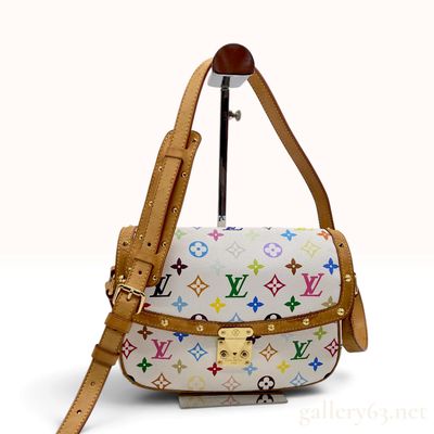 Sale Photo Thumbnail #468: Louis Vuitton Monogram Multicolore Sologne White Coated Canvas Shoulder Bag