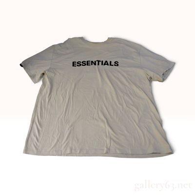 Sale Photo Thumbnail #133: Essentials Fear of God Oatmeal Cotton T-Shirt Size XL