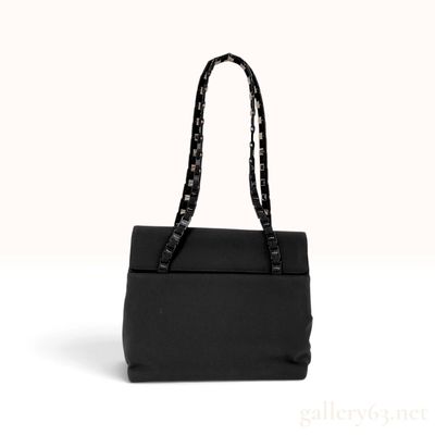Sale Photo Thumbnail #356: Salvatore Ferragamo Vara Chain Flap Black Shoulder Bag