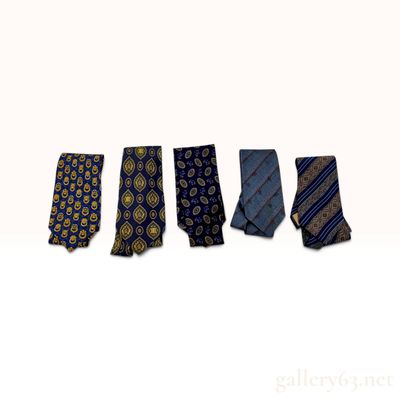 Sale Photo Thumbnail #197: An Assortment of Five Designer Silk Neckties Including Christian Dior Monsieur