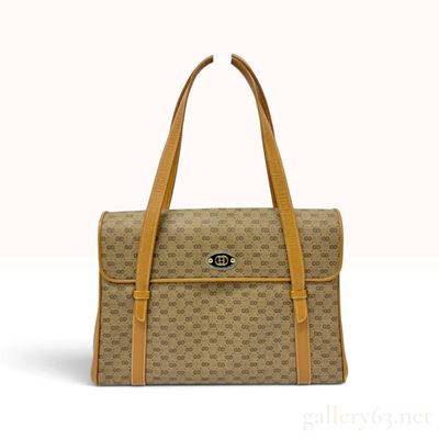 Sale Photo Thumbnail #353: Vintage Gucci Microguccissima Monogram Coated Canvas and Leather Shoulder Bag