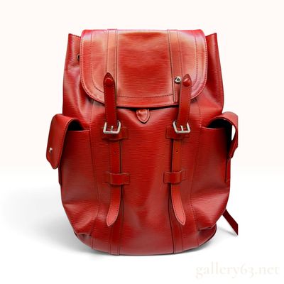 Sale Photo Thumbnail #104: Louis Vuitton Christopher PM Red Epi Leather Backpack