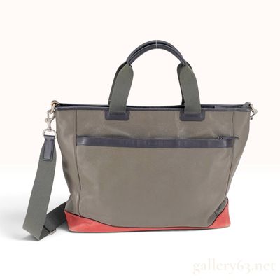 Sale Photo Thumbnail #110: Coach Bleecker Business Tote Olive Leather