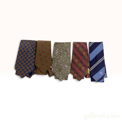 Sale Photo Thumbnail #230: A Collection of Men's Salvatore Ferragamo Christian Dior Versace and YSL Silk Neckties