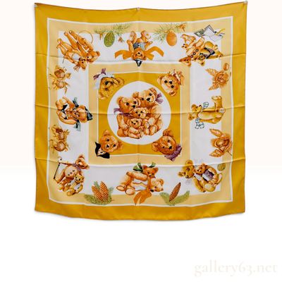 Sale Photo Thumbnail #60: Vintage Hermes Confidents des Coeurs Silk Carre 90 with Box
