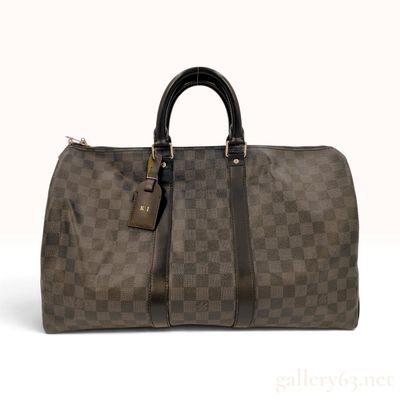 Sale Photo Thumbnail #363: Louis Vuitton Damier Graphite Keepall Bandouliere 45 Travel Bag