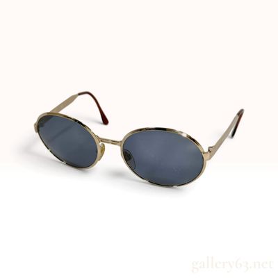 Sale Photo Thumbnail #488: Vintage Chanel Oval Gold Tone Metal Sunglasses