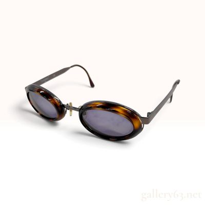 Sale Photo Thumbnail #187: Vintage Chanel Oval Tortoiseshell Acetate and Metal Sunglasses with Case