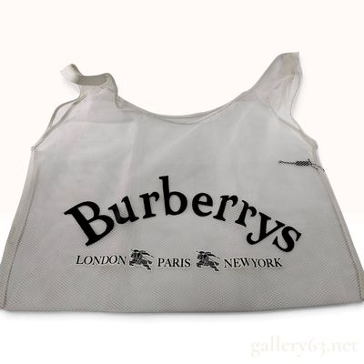 Sale Photo Thumbnail #164: Vintage Burberrys Logo Mesh Net Market Tote Bag W/Tag