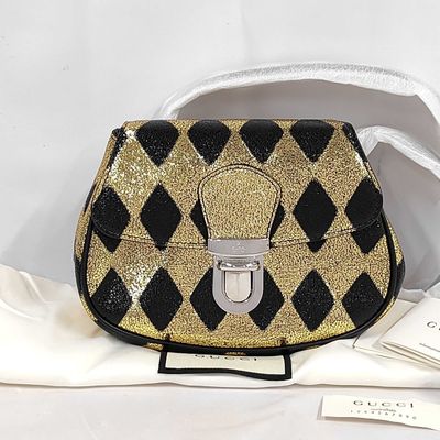 Sale Photo Thumbnail #433: Gucci Metallic Cracked Calfskin Harlequin Bag