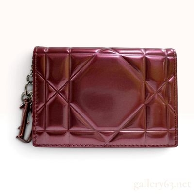 Sale Photo Thumbnail #20: Christian Dior Lady Dior Cannage Metallic Calfskin Five-Slot Card Holder