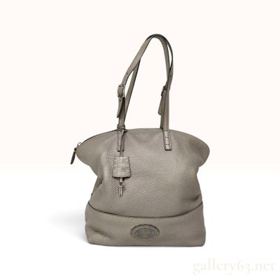 Sale Photo Thumbnail #361: Fendi Selleria 2Bag Metallic Cuoio Romano Leather Tote Bag