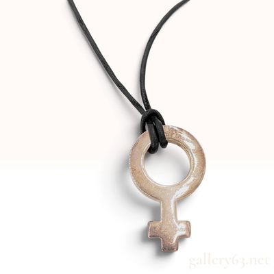 Sale Photo Thumbnail #223: Vintage Gucci Sterling Silver Venus Symbol Pendant Necklace