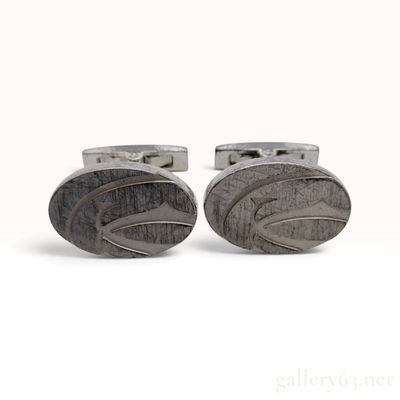 Sale Photo Thumbnail #115: Vintage Cartier 925 Sterling Silver Textured Oval Cufflinks with Box