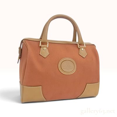 Sale Photo Thumbnail #36: Vivienne Westwood Terracotta Coated Canvas and Tan Leather Doctor Bag