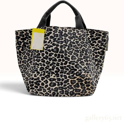 Sale Photo Thumbnail #474: Herve Chapelier Leopard Print Coated Canvas Tote Bag