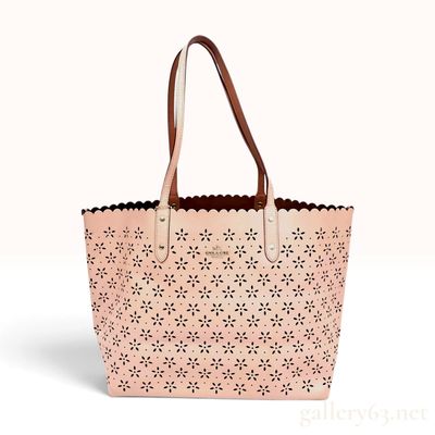 Sale Photo Thumbnail #19: Coach Avenue Market Tote Petal Pink Perforated Leather