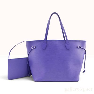 Sale Photo Thumbnail #448: Louis Vuitton Neverfull MM Figue Epi Leather Tote with Pouch