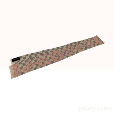 Sale Photo Thumbnail #546: Louis Vuitton Damier Azur Tahitienne Rose Ballerine Silk Bandeau with Box