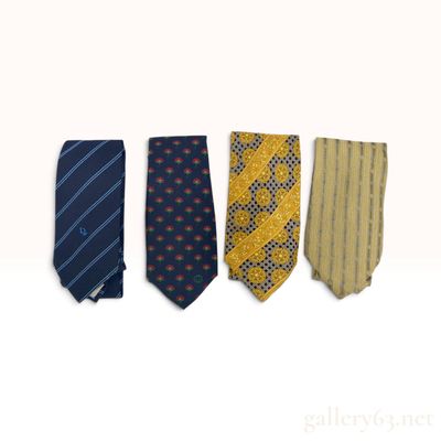 Sale Photo Thumbnail #135: A Group of Christian Dior Gucci and Alfredo Versace Silk Ties