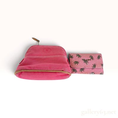 Sale Photo Thumbnail #148: Two Hermes Bolide and Prada Elephant Print Accessories