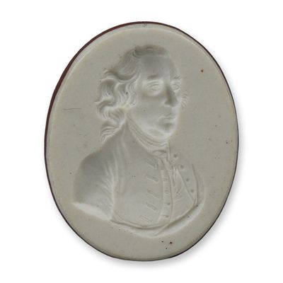 Sale Photo Thumbnail #394: Wedgwood Jasperware Portrait Medallion of a Gentleman