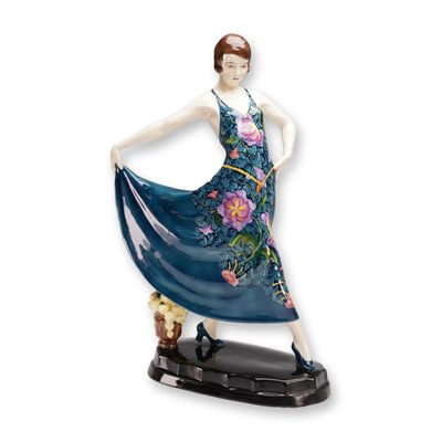 Sale Photo Thumbnail #53: Goldscheider by Stefan Dakon Porcelain Art Deco Figurine
