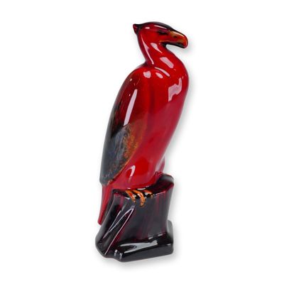 Sale Photo Thumbnail #41: Royal Doulton Experimental Flambe Figurine, Eagle on Rock HN139