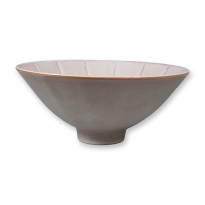 Sale Photo Thumbnail #266: Wedgwood Norman Wilson Fluted Conical Pink Ceramic Bowl