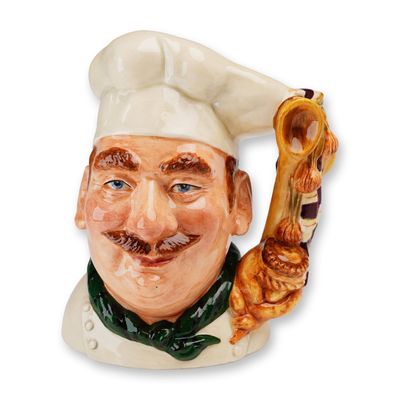 Sale Photo Thumbnail #152: Royal Doulton Prototype Colorway Character Jug, The Chef