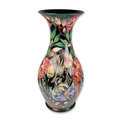Sale Photo Thumbnail #354: Moorcroft Pottery by Emma Bossons Large Pottery Vase, Hidden Dreams