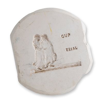 Sale Photo Thumbnail #306: Wedgwood English Neoclassical White Earthenware Sprig Trial Mold
