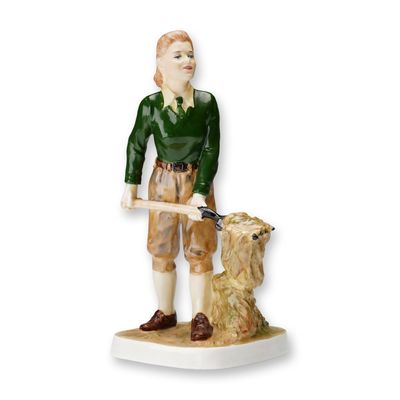 Sale Photo Thumbnail #137: Coalport Porcelain Figurine, For King and Country Landgirl