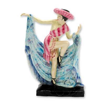 Sale Photo Thumbnail #98: Kevin Francis Ceramic Art Deco Figurine, Mexican Dancer