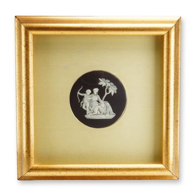 Sale Photo Thumbnail #393: Wedgwood Neoclassical Black Jasperware Medallion