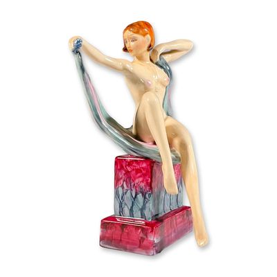 Sale Photo Thumbnail #102: Peggy Davies Ceramics Figurine, Laura The Windmill Girl