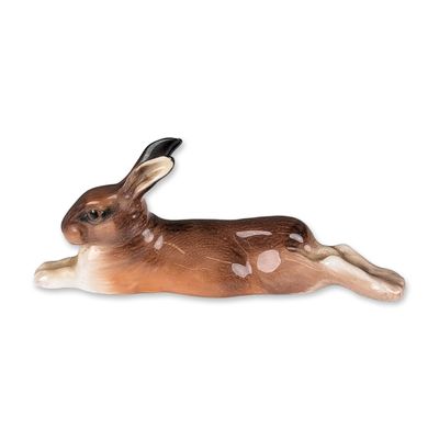 Sale Photo Thumbnail #20: Royal Doulton Bone China Figurine, Hare Lying Legs Stretched HN2594