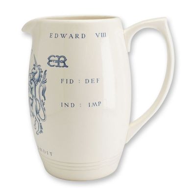 Sale Photo Thumbnail #297: Wedgwood Keith Murray King Edward VIII 1937 Coronation Commemorative Pitcher