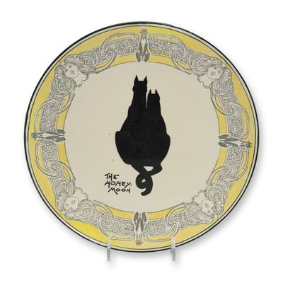 Sale Photo Thumbnail #236: Royal Doulton by David Henry Souter Kateroo Series Ware Plate, The Honeymoon
