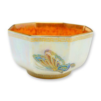 Sale Photo Thumbnail #205: Wedgwood Fairyland Lustre Octagonal Bowl, Butterflies Z4832