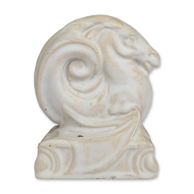 Sale Photo Thumbnail #43: Doulton Lambeth Carrara Ware by Gilbert William Bayes Seahorse Figurine