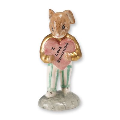 Sale Photo Thumbnail #6: Royal Doulton Bunnykins Gold Colorway Figurine, Sweetheart DB174