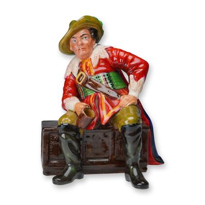 Sale Photo Thumbnail #133: Reg Johnson Studio Potter Figurine, Cavalier