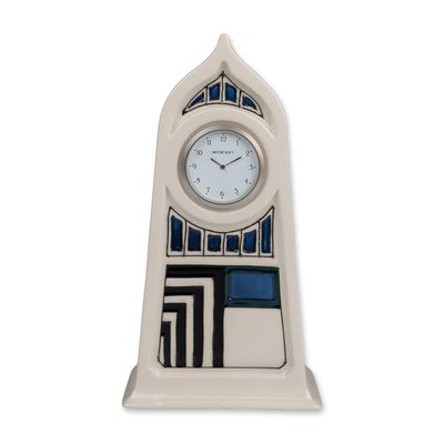 Sale Photo Thumbnail #363: Moorcroft Pottery Modernity Mackintosh 78 Derngate Desk Mantel Clock