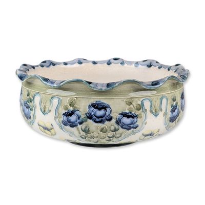 Sale Photo Thumbnail #348: Moorcroft Macintyre Florian Ware Frilled Bowl