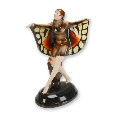 Sale Photo Thumbnail #48: Goldscheider Josef Lorenzl Figurine, The Captured Bird
