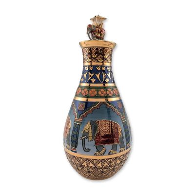 Sale Photo Thumbnail #374: Dennis Chinaworks Very Rare Indian Elephant Lidded Vase, Only 10 Made