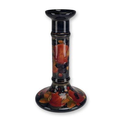 Sale Photo Thumbnail #344: Moorcroft Pottery by William Moorcroft Candlestick, Pomegranate